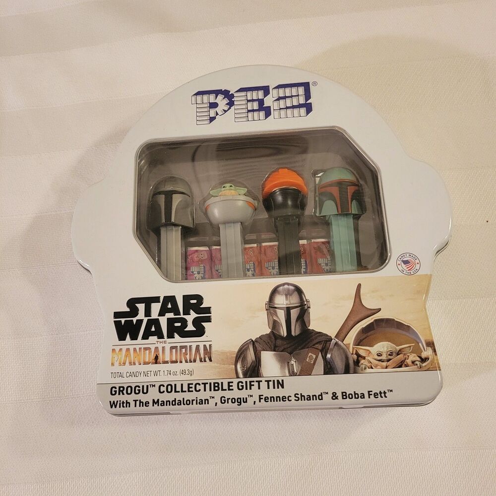 2023 Pez Sealed Star Wars The Mandalorian Grogu,The Mandalorian, Fennec,BobaFett